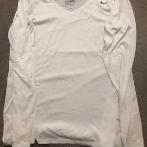 Under Armor white long sleeve